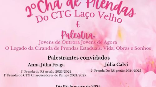 Dia Internacional da Mulher: 2º Chá das Prendas é atração do CTG Laço Velho