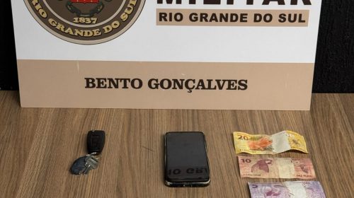 Brigada Militar prende homem por tráfico de entorpecentes em Bento Gonçalves