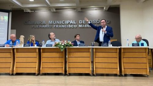 “Falta mão de obra e 25% da população brasileira vive do bolsa família”, afirma prefeito Diogo em evento da Federasul, em Osório-RS