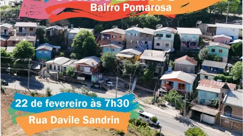 Bairro Pomarosa terá alteração no trânsito para ação de pintura Tudo de Cor para Bento