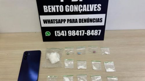 POLÍCIA CIVIL PRENDE MULHER POR TRÁFICO DE DROGAS NO OURO VERDE, EM BENTO GONÇALVES