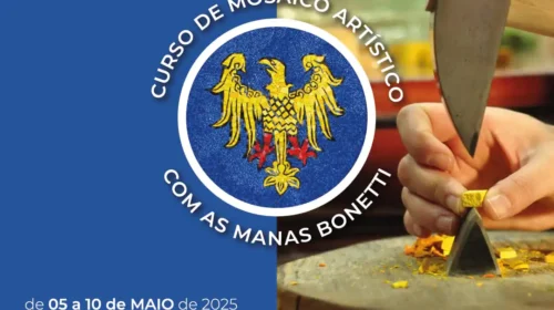 Inscrições para o Curso de Mosaico Artístico, com as Manas Bonetti, é até 31 de março