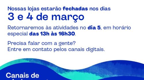 Corsan terá atendimento digital e por telefone durante o Carnaval