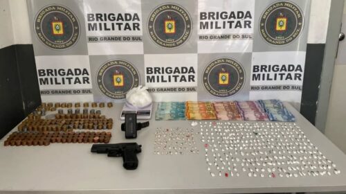 BRIGADA MILITAR PRENDE HOMEM POR TRÁFICO DE DROGAS NO LOURDES, EM CAXIAS DO SUL