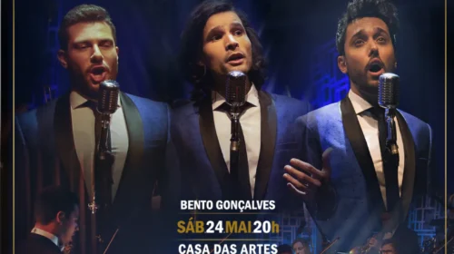 Casa das Artes recebe o espetáculo Amazing Tenors In Concert sings Andrea Bocelli