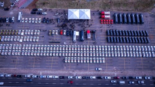 Leite entrega 280 viaturas, helicóptero, armamentos e equipamentos para as forças de segurança