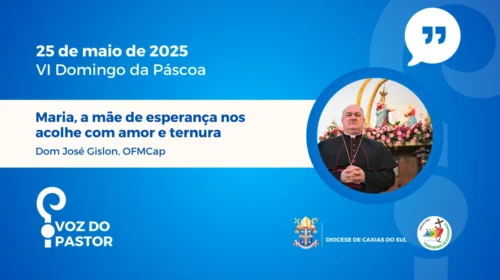 Maria, a mãe de esperança nos acolhe com amor e ternura