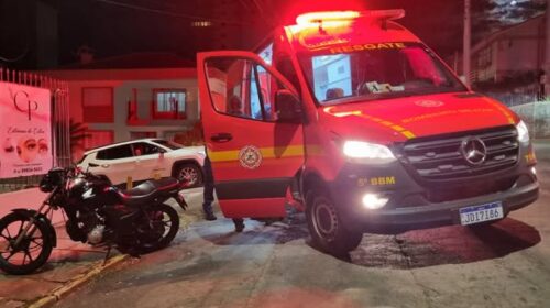 MOTOCICLISTA FICA FERIDO EM ACIDENTE NO PROGRESSO, EM BENTO GONÇALVES