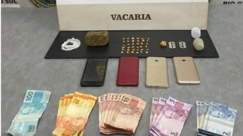 Trio é detido por associação ao tráfico em Vacaria