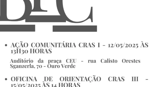 CRAS I e III promovem atividades sobre o Benefício de Prestação Continuada