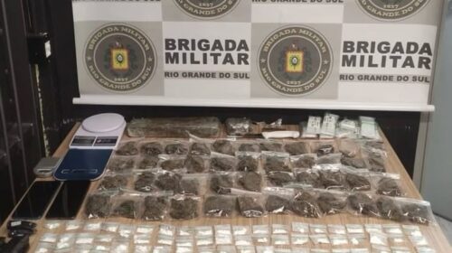 BRIGADA MILITAR PRENDE MULHER POR TRÁFICO DE DROGAS NO SÃO ROQUE, EM BENTO GONÇALVES