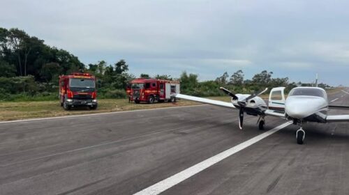 AVIÃO BIMOTOR PARA EM PLENO VÔO E BOMBEIROS SÃO ACIONADOS NO BAIRRO SÃO VENDELINO, EM BENTO GONÇALVES