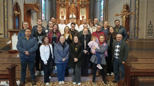 Agentes da Pascom e profissionais de imprensa da Diocese de Caxias do Sul se reúnem para o Jubileu dos Comunicadores