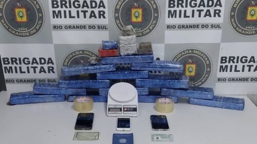 BRIGADA MILITAR APREENDE 9,5KG DE MACONHA, EM CAXIAS DO SUL