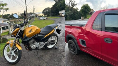 Motociclista fica ferido em acidente na BR-470, Linha 12, em Carlos Barbosa