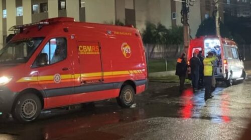 ACIDENTE DEIXA MOTOCICLISTA FERIDO NO PROGRESSO, EM BENTO GONÇALVES