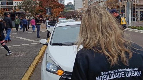 Segimu e DMT realizam fiscalização de veículos de transporte de passageiros em Bento