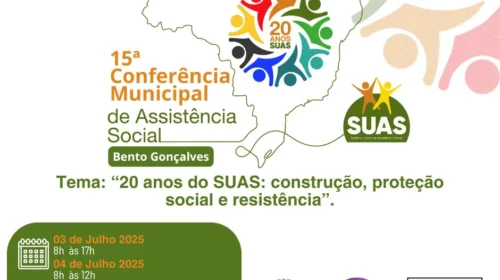 15ª Conferência Municipal de Assistência Social ocorre nos dias 03 e 04 de julho, no IFRS