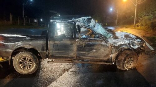 COMANDO RODOVIÁRIO DA BRIGADA PRENDE HOMEM EMBRIAGADO NA ERS-122, EM FLORES DA CUNHA