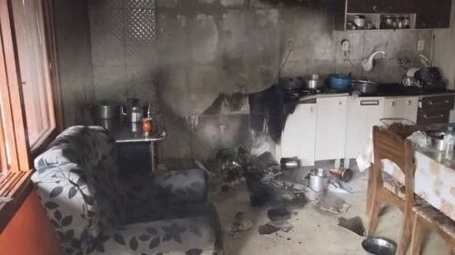 CORPO DE BOMBEIROS ATENDE PRINCÍPIO INCÊNDIO NO MUNICIPAL, EM BENTO GONÇALVES
