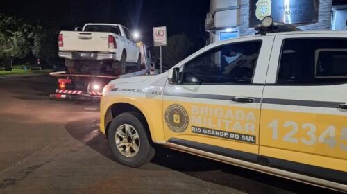 BRIGADA MILITAR RECUPERA EM CORONEL BICACO CAMINHONETE EM NOVA BASSANO