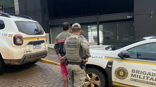 BRIGADA MILITAR PRENDE HOMEM POR TENTATIVA DE HOMICÍDIO E VIOLÊNCIA DOMÉSTICA, EM SERAFINA CORRÊA
