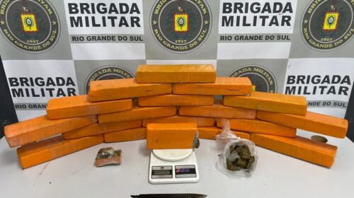 BRIGADA MILITAR PRENDE HOMEM COM MAIS DE 15KG DE MACONHA, EM CAXIAS DO SUL