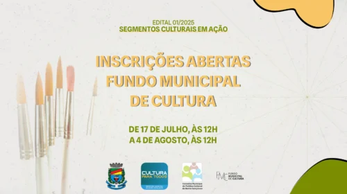 Secretaria de Cultura lança Edital para fomentar projetos culturais no município