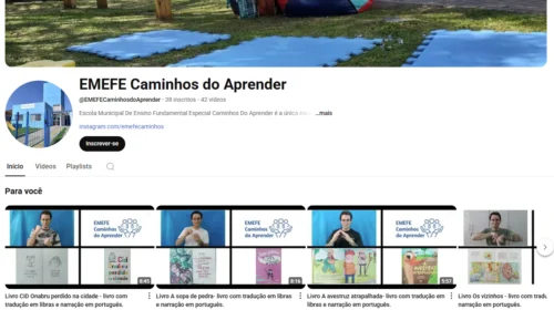 EMEFE Caminhos do Aprender disponibiliza vídeos de contações de histórias para a comunidade surda, cega e em geral