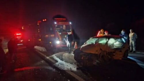ACIDENTE DEIXA UM MORTO E TRÊS FERIDOS NA BR 153, EM NOVO CABRAIS