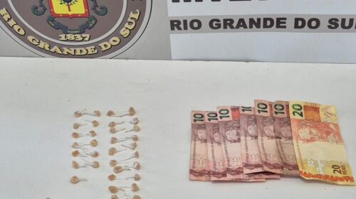 Brigada Militar prende homem por tráfico de drogas no Industrial, em Farroupilha