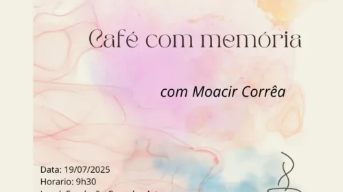 Café com Memória tem como convidado o professor de danças e ator Moacir Corrêa