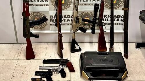 Brigada Militar apreende nove armas de fogo no interior de Cotiporã