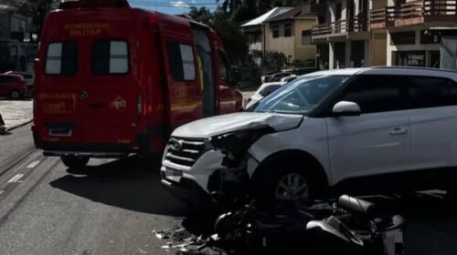 HOMEM FICA FERIDO APÓS ACIDENTE NO BORGO, EM BENTO GONÇALVES