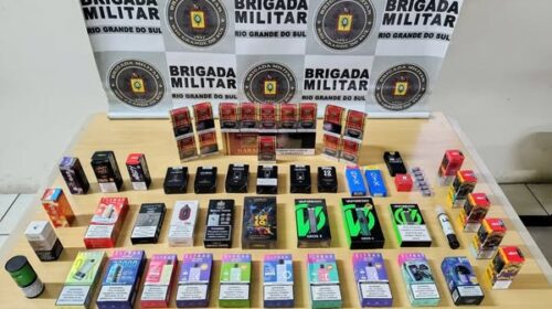BRIGADA MILITAR PRENDE MULHER POR CONTRABANDO, EM NOVA PRATA
