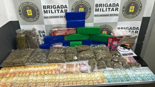 BRIGADA MILITAR PRENDE CASAL POR TRÁFICO DE DROGAS NO BELA VISTA, EM CAXIAS DO SUL