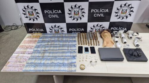 POLÍCIA CIVIL E BRIGADA MILITAR PRENDEM DOIS INDIVÍDUOS POR TRÁFICO DE DROGAS EM SALVADOR DO SUL