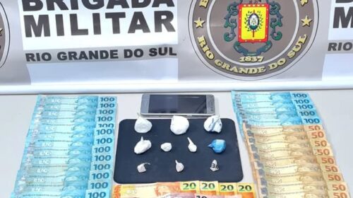 BRIGADA MILITAR PRENDE CASAL DE PARAGUAIOS POR TRÁFICO DE DROGAS, EM SERAFINA CORRÊA