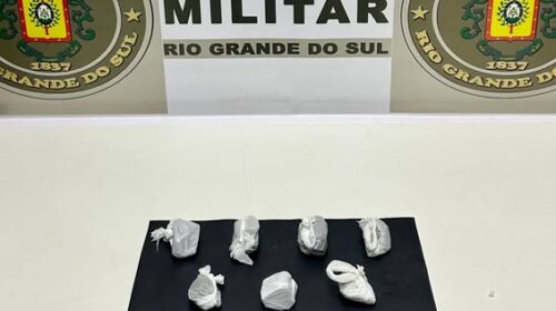 BRIGADA MILITAR PRENDE HOMEM POR TRÁFICO DE DROGAS, EM SERAFINA CORRÊA