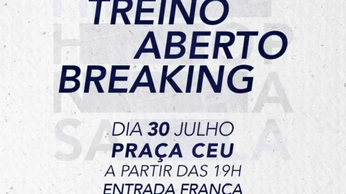 Treino aberto de Breaking movimenta a Praça CEU, em Bento nesta quarta-feira, 30 de julho