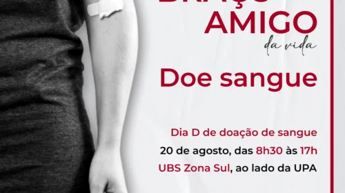 Campanha de Doação de Sangue ocorre nesta quarta-feira em Bento
