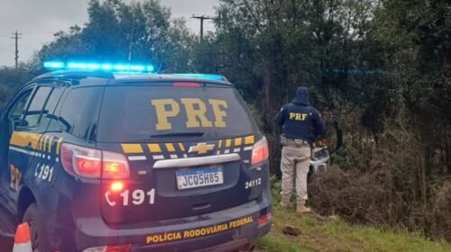 PRF PRENDE HOMEM QUE FUGIU COM QUASE CEM QUILOS DE MACONHA, EM VACARIA
