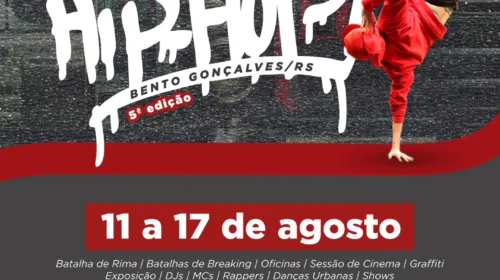 5° Sesc Hip Hop inicia em 11 de agosto em Bento Gonçalves com intensa programação
