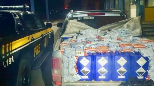 PRF PRENDE HOMEM NATURAL DE DOIS LAJEADOS TRANSPORTANDO AGROTÓXICOS EM CAMINHONETE DE SÃO VALENTIM DO SUL