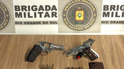 BRIGADA MILITAR PRENDE HOMEM POR PORTE ILEGAL DE ARMA DE FOGO NO GLÓRIA, EM BENTO GONÇALVES