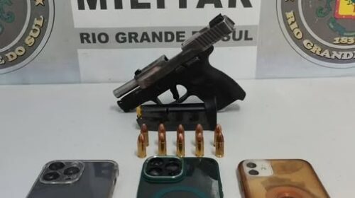 BRIGADA MILITAR PRENDE TRÊS HOMENS POR PARTICIPAÇÃO EM SEQUESTRO E PORTE ILEGAL DE ARMA DE FOGO, EM CAXIAS DO SUL