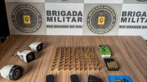 BRIGADA MILITAR APREENDE MUNIÇÕES APÓS HOMICÍDIO NO MUNICIPAL, EM BENTO GONÇALVES