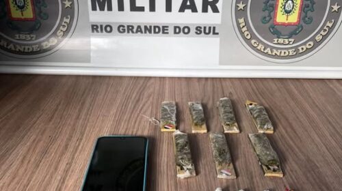BRIGADA MILITAR PRENDE HOMEM POR TRÁFICO DE DROGAS NO MARIA GORETTI, EM BENTO GONÇALVES