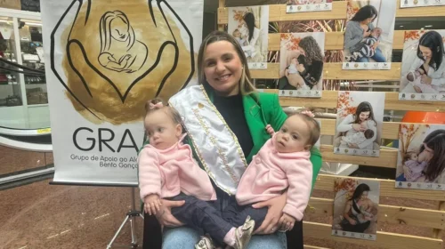 Mãe das gêmeas Bella e Belinda, Brenda Feder Felix é a Madrinha da Amamentação 2025