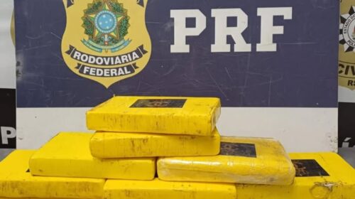 PRF PRENDE MULHER COM MAIS DE 10 QUILOS DE COCAÍNA, EM VACARIA